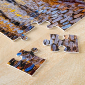 Impressionistischer regnerischer Stadtabend mit we Puzzle (Seite)