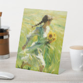 Impressionistischer Sommer Feld Sockelschild (In SItu)