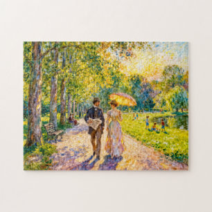 Impressionistischer Sommerparkspaziergang um 1900 Puzzle