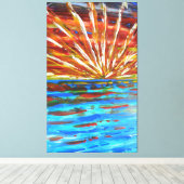 Impressionistischer Sonnenaufgang Leinwanddruck (Insitu (Holzboden))