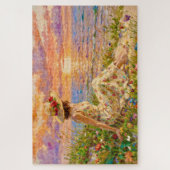 Impressionistischer Sonnenuntergang an der Küste | Puzzle (Vertikal)