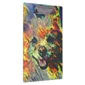 Impressionistischer Spitz #2 Klemmbrett (Rechts)