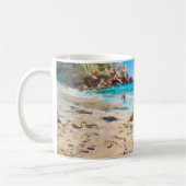 Impressionistischer Strandspaß – Kinder am Meer Ku Kaffeetasse (Links)
