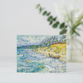 Impressionistischer stürmischer Ostsee am Weststra Postkarte (Stehend Vorderseite)