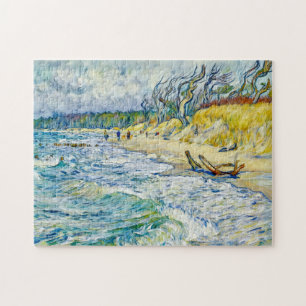 Impressionistischer stürmischer Ostsee am Weststra Puzzle