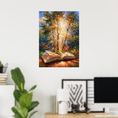 Impressionistischer Wald aus den Seiten des Buchli Poster (Heimbüro)