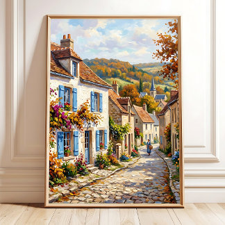 Impressionistischer Wanddruck Herbstliche Landscha Poster