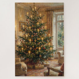 Impressionistischer Weihnachtsbaum im Stil von Mon Puzzle