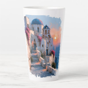 Impressionistisches Bild der Architektur von Santo Milchtasse