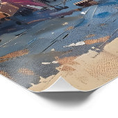 Impressionistisches Bild von Tunesien Poster (Ecke)