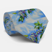 Impressionistisches Blueberry Krawatte (Gerollt)