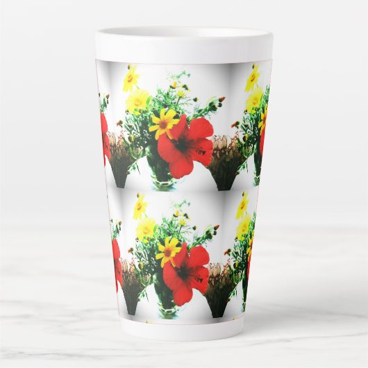 impressionistisches Blume-Design Milchtasse (Vorderseite)