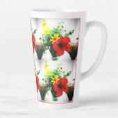 impressionistisches Blume-Design Milchtasse (Rechts)