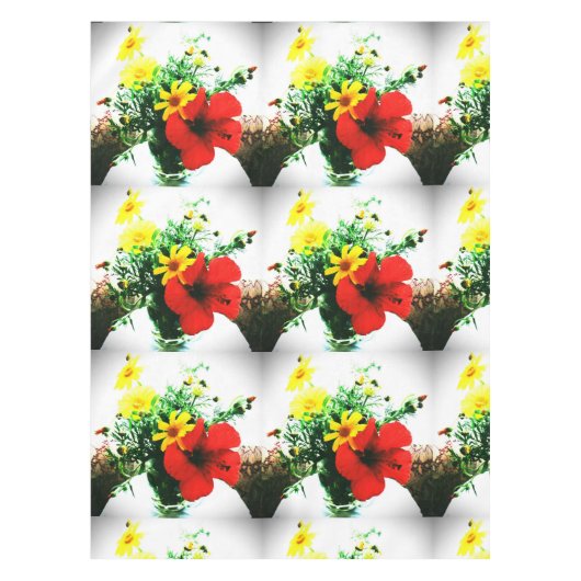 impressionistisches Blume-Design Tischdecke (Vorderseite)