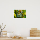 Impressionistisches Eichhörnchen in Forest Foliage Poster (Küche)
