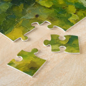 Impressionistisches Eichhörnchen in Forest Foliage Puzzle (Seite)