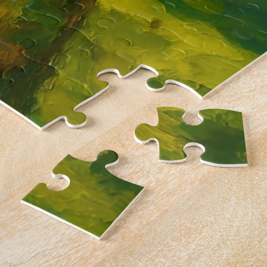 Impressionistisches Eichhörnchen in Forest Foliage Puzzle (Seite)