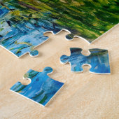 Impressionistisches Frühlingsflussufer mit Booten Puzzle (Seite)
