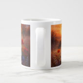 Impressionistisches Gemälde eines Mohnfeldes bei S Jumbo-Tasse (Rückseite)