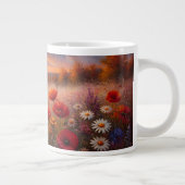 Impressionistisches Gemälde eines Mohnfeldes bei S Jumbo-Tasse (Rechts)