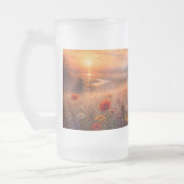Impressionistisches Gemälde eines Mohnfeldes bei S Mattglas Bierglas (Links)
