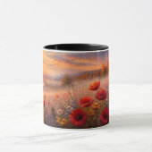 Impressionistisches Gemälde eines Mohnfeldes bei S Tasse (Zentrum)