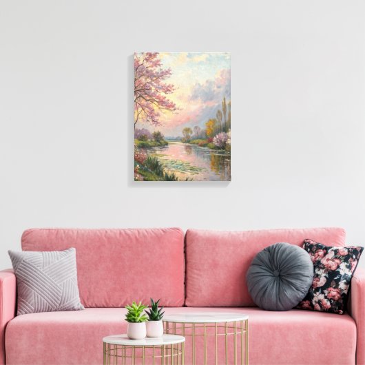 impressionistisches Gemälde Leinwand (Insitu (Wohnzimmer))