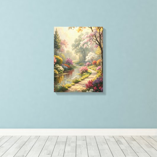 impressionistisches Gemälde Leinwanddruck (Insitu (Holzboden))