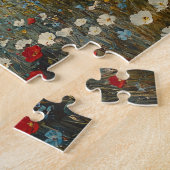 Impressionistisches Gemälde Wildblume Landschaft Puzzle (Seite)