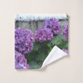 Impressionistisches Hydrangea Badhandtuch Set (Waschlappen)