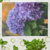 Impressionistisches Hydrangea-Geschirrtuch Küchentuch (Gefaltet)
