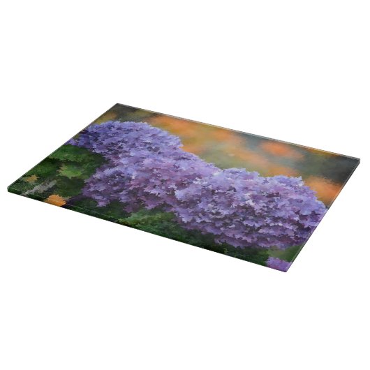 Impressionistisches Hydrangea-Schneidboard Schneidebrett (Ecke)
