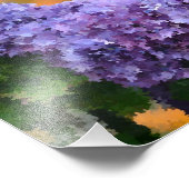 Impressionistisches Hydrangeas-Foto Print Fotodruck (Ecke)