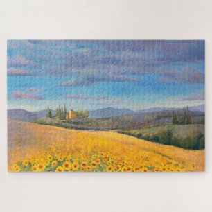Impressionistisches Italien - Ölgemälde für Sonnen Puzzle