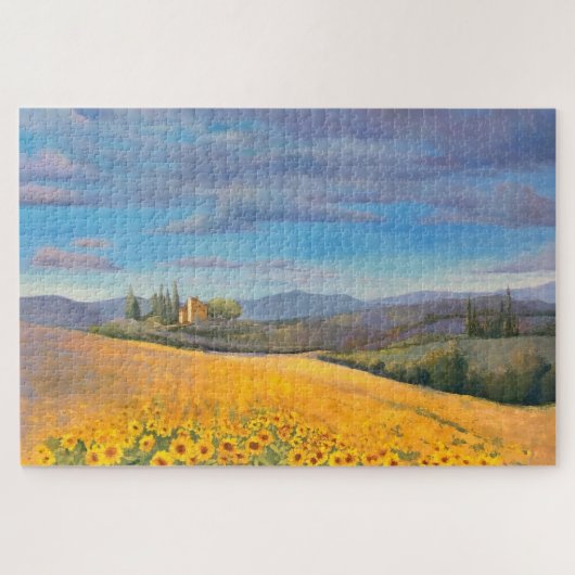 Impressionistisches Italien - Ölgemälde für Sonnen Puzzle (Horizontal)