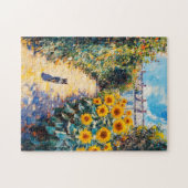 Impressionistisches Ölgemälde im Garten Puzzle (Horizontal)