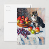 Impressionistisches Ölgemälde im Stillleben Postkarte (Vorne/Hinten)