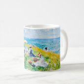 Impressionistisches Picknick am Meer – Menschen am Kaffeetasse (VorderseiteRechts)