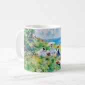 Impressionistisches Picknick am Meer – Menschen am Kaffeetasse (Vorderseite Links)