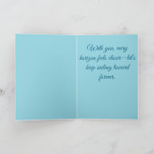 Impressionistisches Romantisches Sailboat Jubiläum Karte (Innenseite)