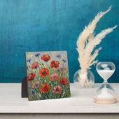 Impressionistisches rotes Mohnfeld Fotoplatte (InSitu)