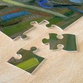 Impressionistisches rotes Mohnfeld Puzzle (Seite)