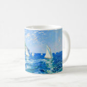 Impressionistisches Segelboot an den Klippen – Oce Kaffeetasse (VorderseiteRechts)
