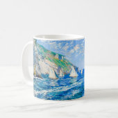 Impressionistisches Segelboot an den Klippen – Oce Kaffeetasse (Vorderseite Links)