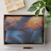 Impressionistisches Tropenpalmendekoupage Seidenpapier (Geschenk)