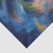 Impressionistisches Tropenpalmendekoupage Seidenpapier (Detail)