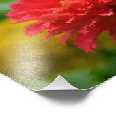 Impressionistisches Zinnia Foto Print (Ecke)