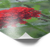 Impressionistisches Zinnias Fotodruck (Ecke)