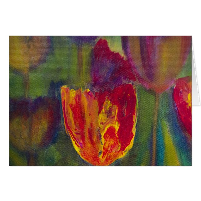 Impressionistkunst "der majestätischen Tulpe" (Vorderseite (Horizontal))