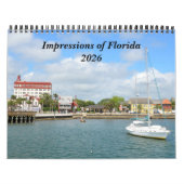 Impressions of Florida 2026 Calendar Kalender (Titelbild)